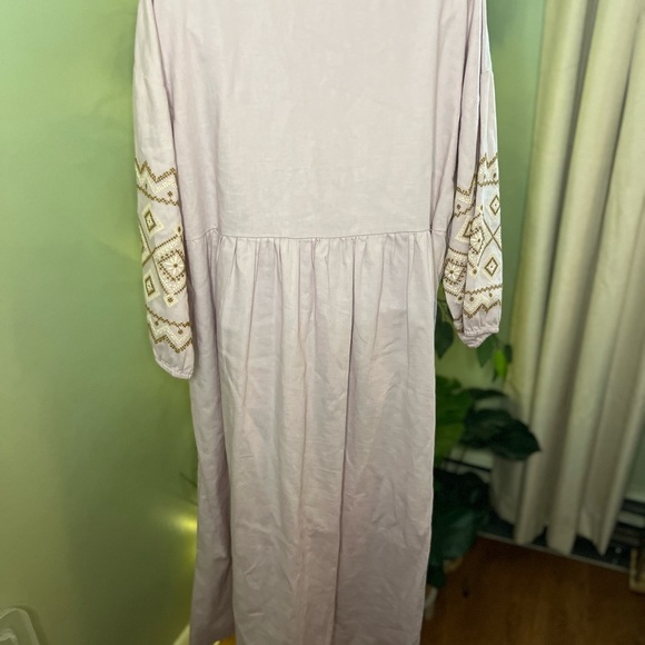 MADEWELL Embroidered Sleeve Popover Midi Dress Size Medium - Picture 13 of 13